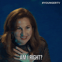 Am I Right Tv Land GIF by YoungerTV