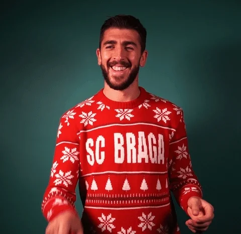 Christmas Smile GIF by SC Braga