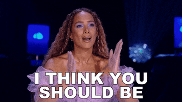 Reality TV gif. Leona Lewis on Queen of the Universe puts her hands together and looks sincere as she says, "I think you should be really proud of yourself."
