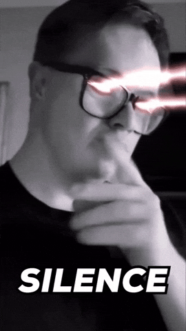 Be Quiet Alpha Male GIF