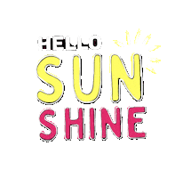 Hello Sunshine Sticker by PlayaPlaya.co