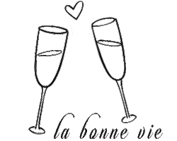 Wedding Champagne Sticker by La Bonne Vie Ranch