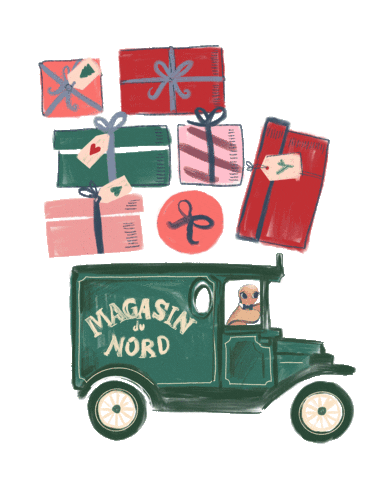 Christmas Car Sticker by Magasin du Nord