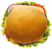 Burger Sticker by Wonder Bread USA
