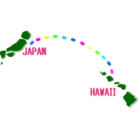 日本 Sticker by Belle Vie Hawaii