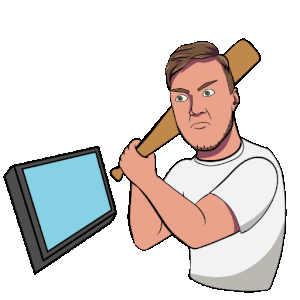 Angry Cartoons Sticker