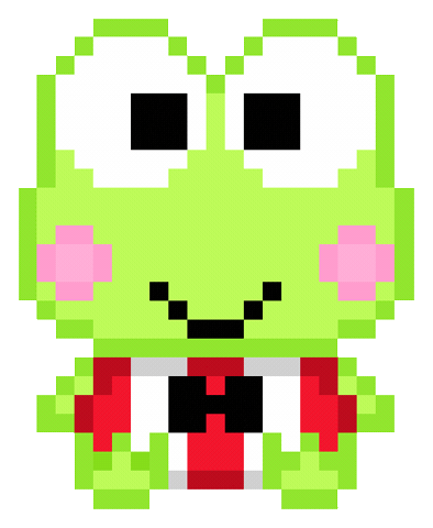 Pixel Frog Sticker