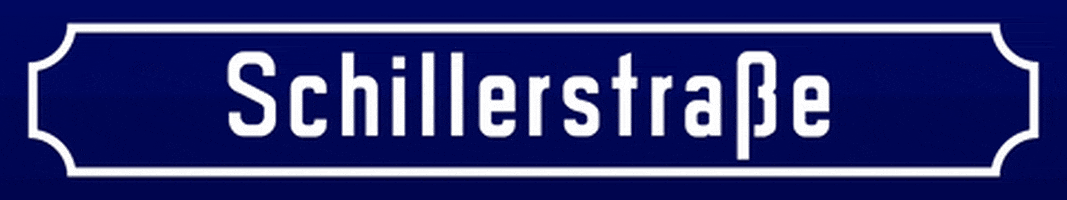 Straßenschild Schillerstrasse GIF by Lulububu Software GmbH