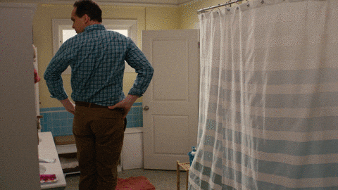 Diedrich Bader Shower GIF by ABC Network - Find & Share on GIPHY