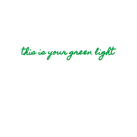 Green Light Sticker by SculptHouse
