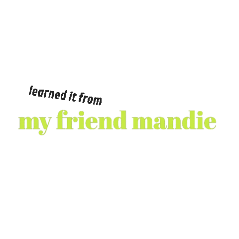 myfriendmandie Sticker
