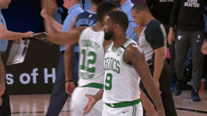 High Five Boston Celtics GIF by NBA