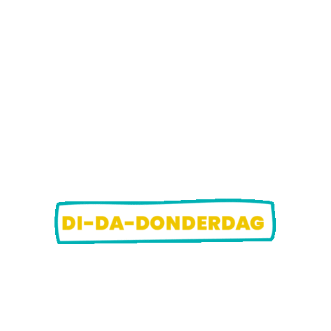 Dag Donderdag Sticker by Buro Eef  •  grafisch ontwerper