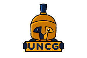 Blue And Gold Sticker by UNCG