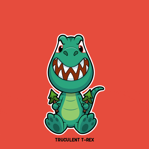Tyrannosaurus Rex Dinosaur GIF by VeeFriends
