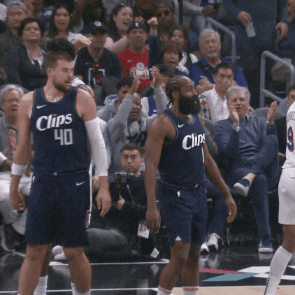 Basketball Shrug GIF by LA Clippers