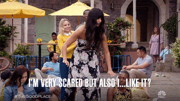 Scared Season 4 GIF by The Good Place