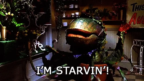 little shop of horrors pizza GIF