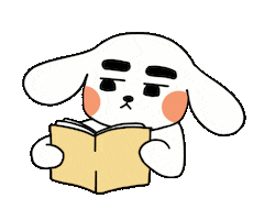 Book Bunny Sticker