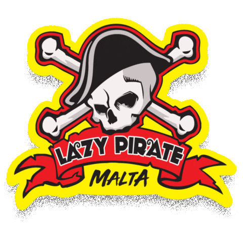 Lazy Pirate Sticker