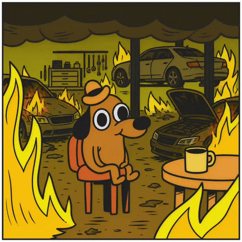 Fire Cars GIF