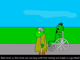 escaflair gumball cactuar and tonberry GIF