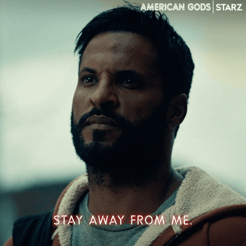Mad Go Away GIF by American Gods
