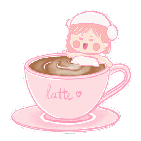 Relax Latte Sticker