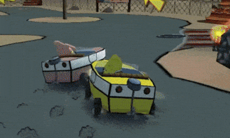 Car Crash Spongebob GIF
