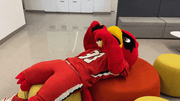 Tired Big Red GIF by Lamar University