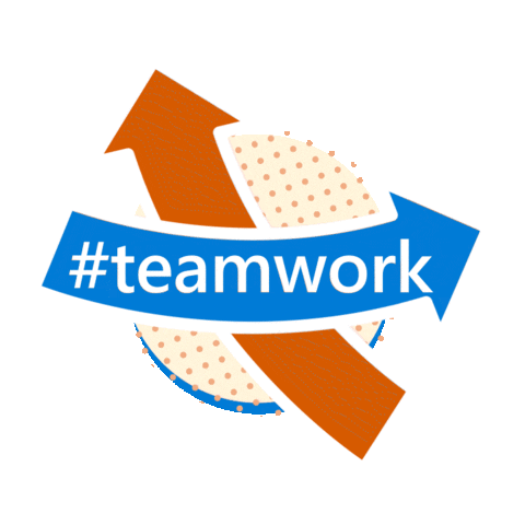 Work Together Go Team Sticker by Microsoft Cloud