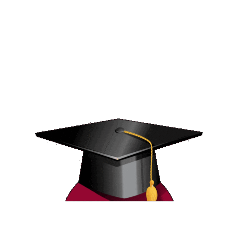 Graduation Cap Sticker by Lewis University