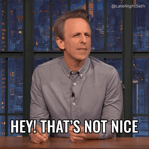 Mean Seth Meyers GIF by Late Night with Seth Meyers