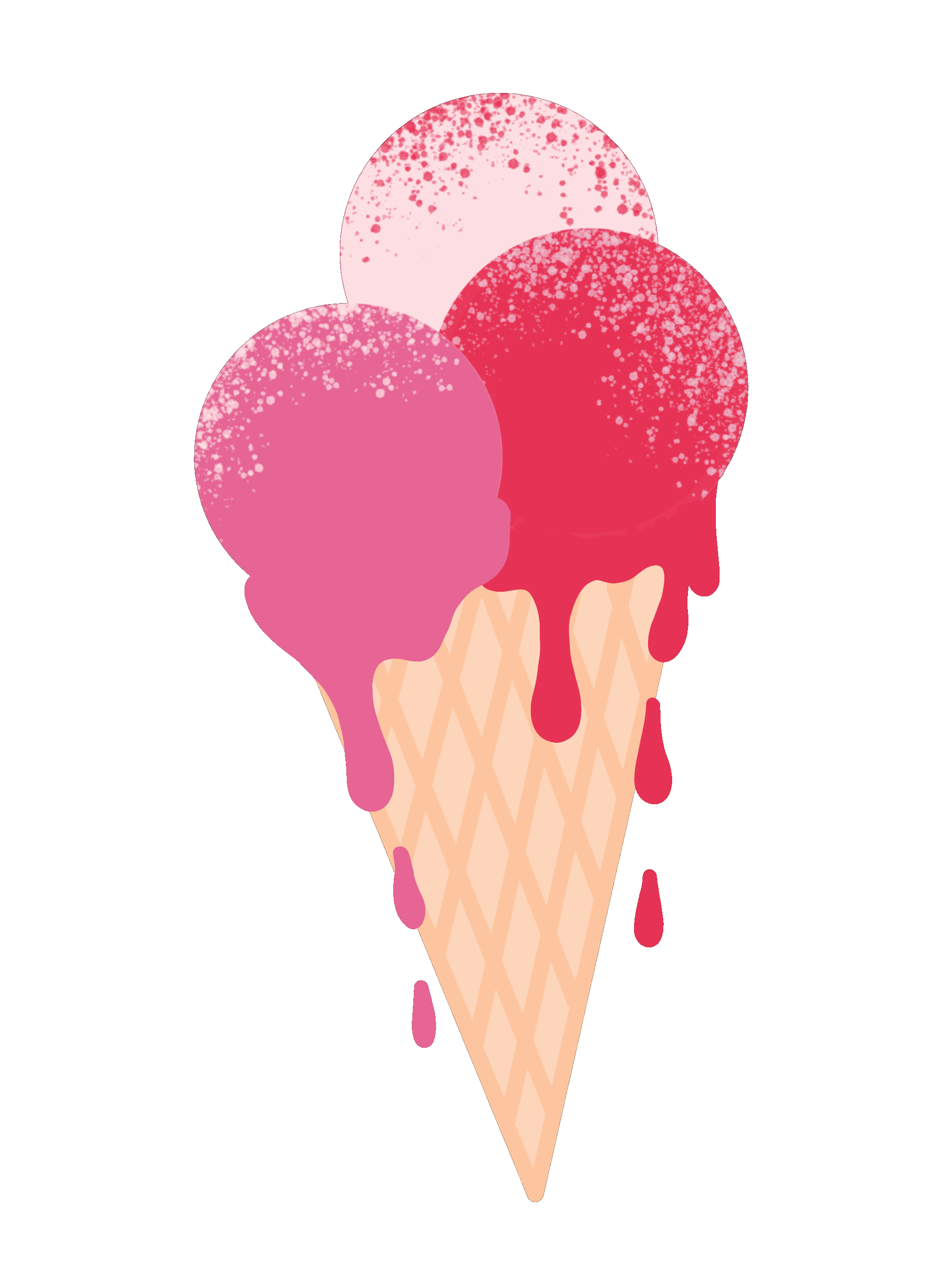 Ice Cream Pink Sticker for iOS & Android | GIPHY