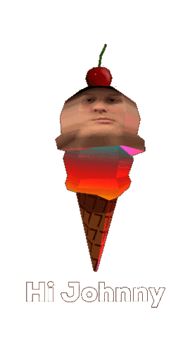 Hi Johnny Sticker