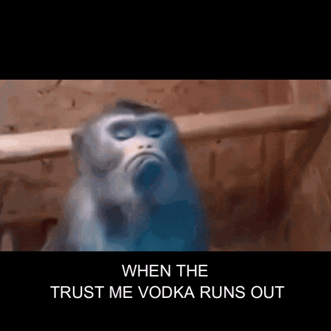 Sad Happy Hour GIF by Trust Me Vodka®