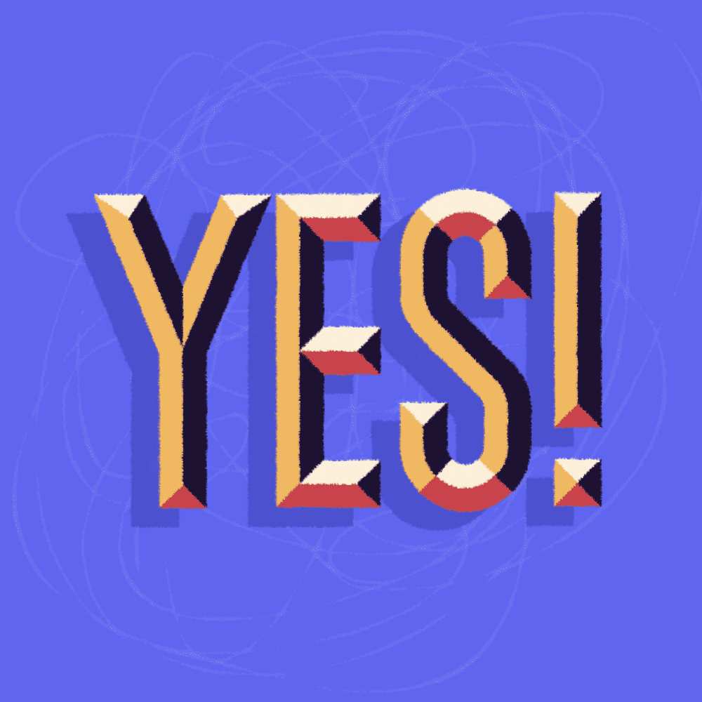 Typography Yes GIF by Mat Voyce Find & Share on GIPHY