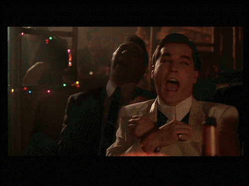 Image result for laughing goodfellas gif