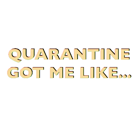 Corona Quarantine Sticker by Mevish Javed