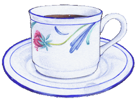 Coffee Tea Sticker by haenaillust