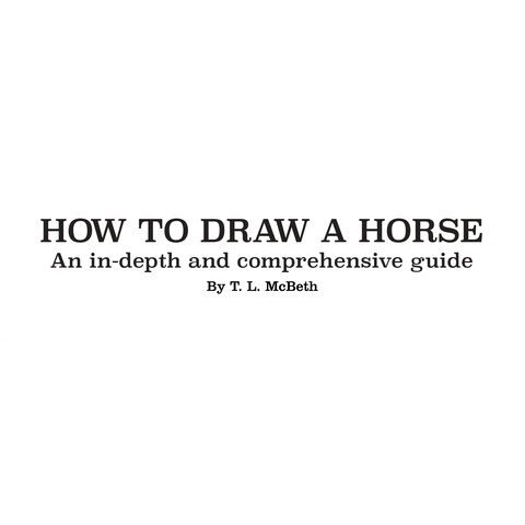 Horse How To Draw GIF by T. L. McBeth