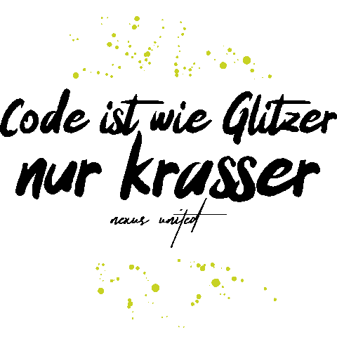 Glitter Code Sticker by NEXUS United