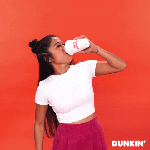 Good Vibes Happy Dance GIF by Dunkin’