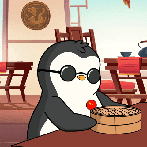 China Restaurant GIF by Pudgy Penguins