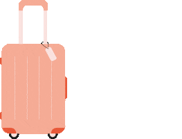 Suitcase Malaga Sticker by Bijkeesje