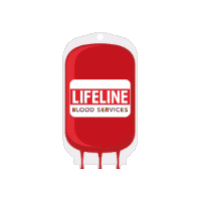 Donate Blood Donor Sticker by Lifeline Blood Services