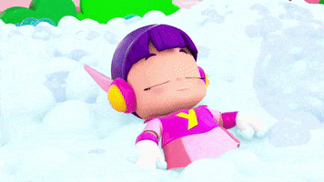 Snow Angels Friends GIF by Moonbug