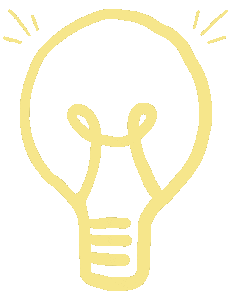 Idea Bulb Sticker by MANDARINNA