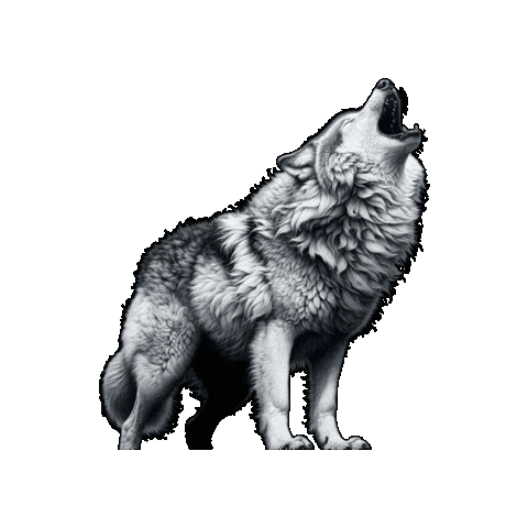 Wolf Sticker by Wolfpack Digital