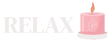 Relax Candle Sticker by VIP Laser Miami